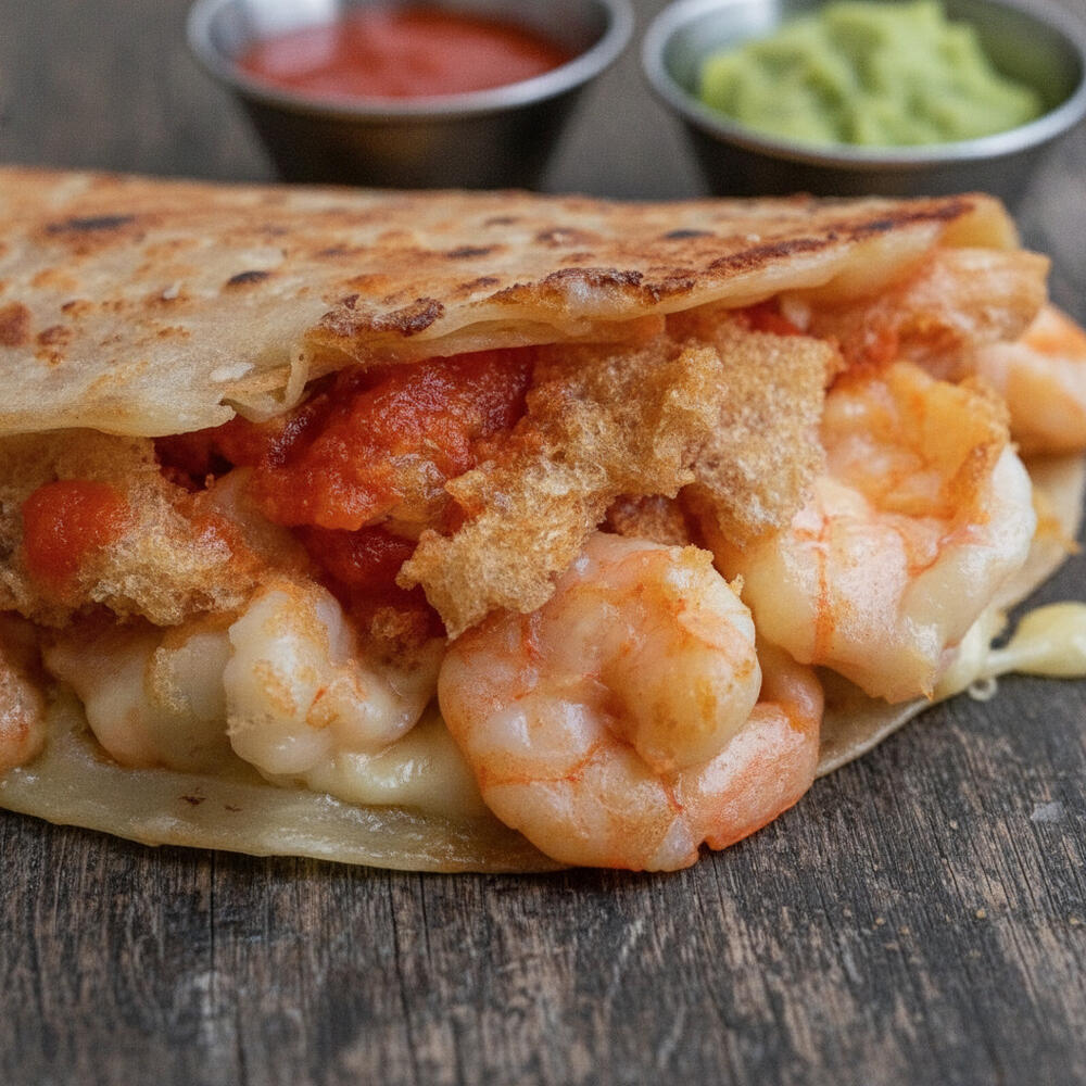 LUNCH-SHRIMP QUESADILLA